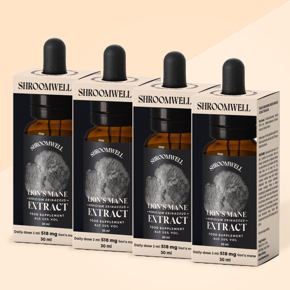 Bundle Lion's Mane Tincture 4x30ml