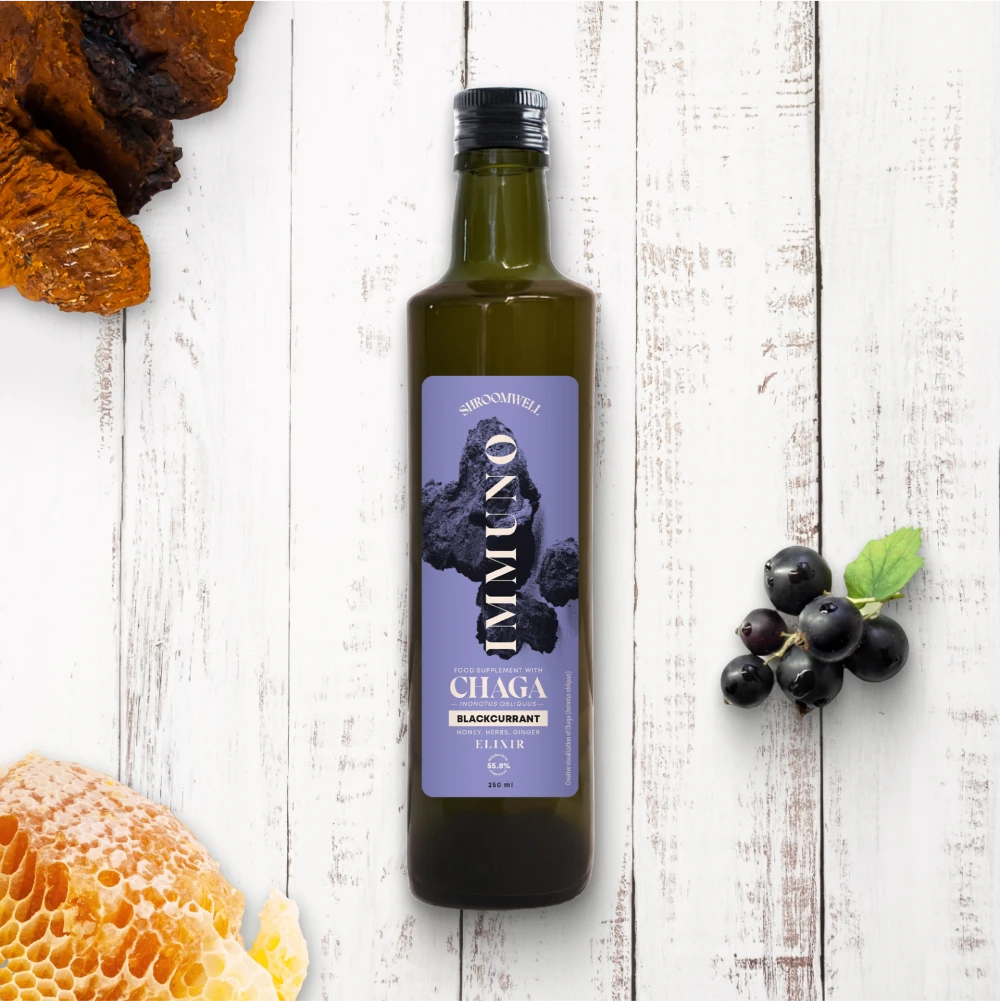 Chaga IMMUNO Elixir with Blackcurrant 250ml