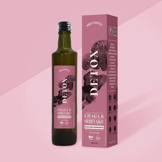 Chaga DETOX Elixir Black Plum & Passion Fruit 500ml