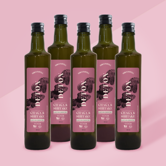 Bundle Chaga DETOX Elixir Black Plum & Passion Fruit 6x500ml