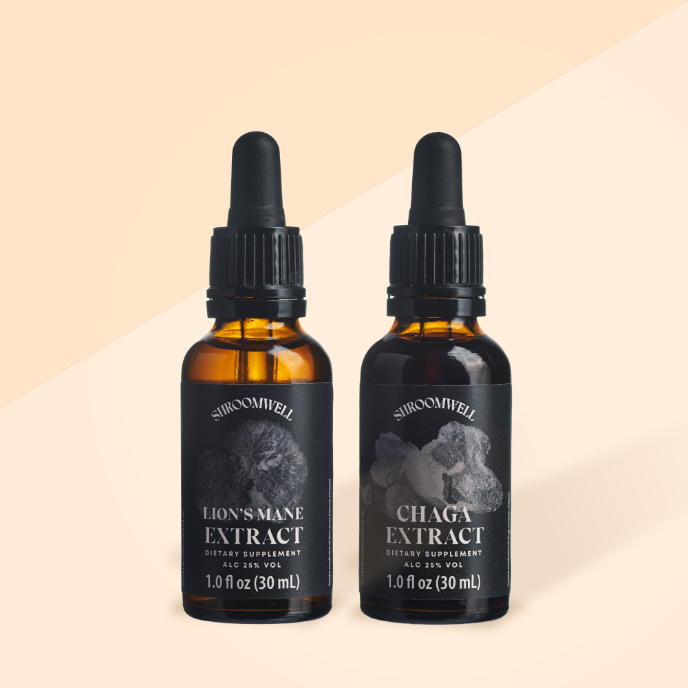 Bundle Lion's Mane & Chaga Tincture 2x30ml