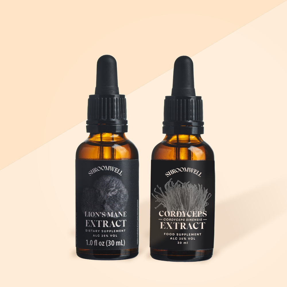 Bundle Lion's Mane & Cordyceps Tincture 2x30ml