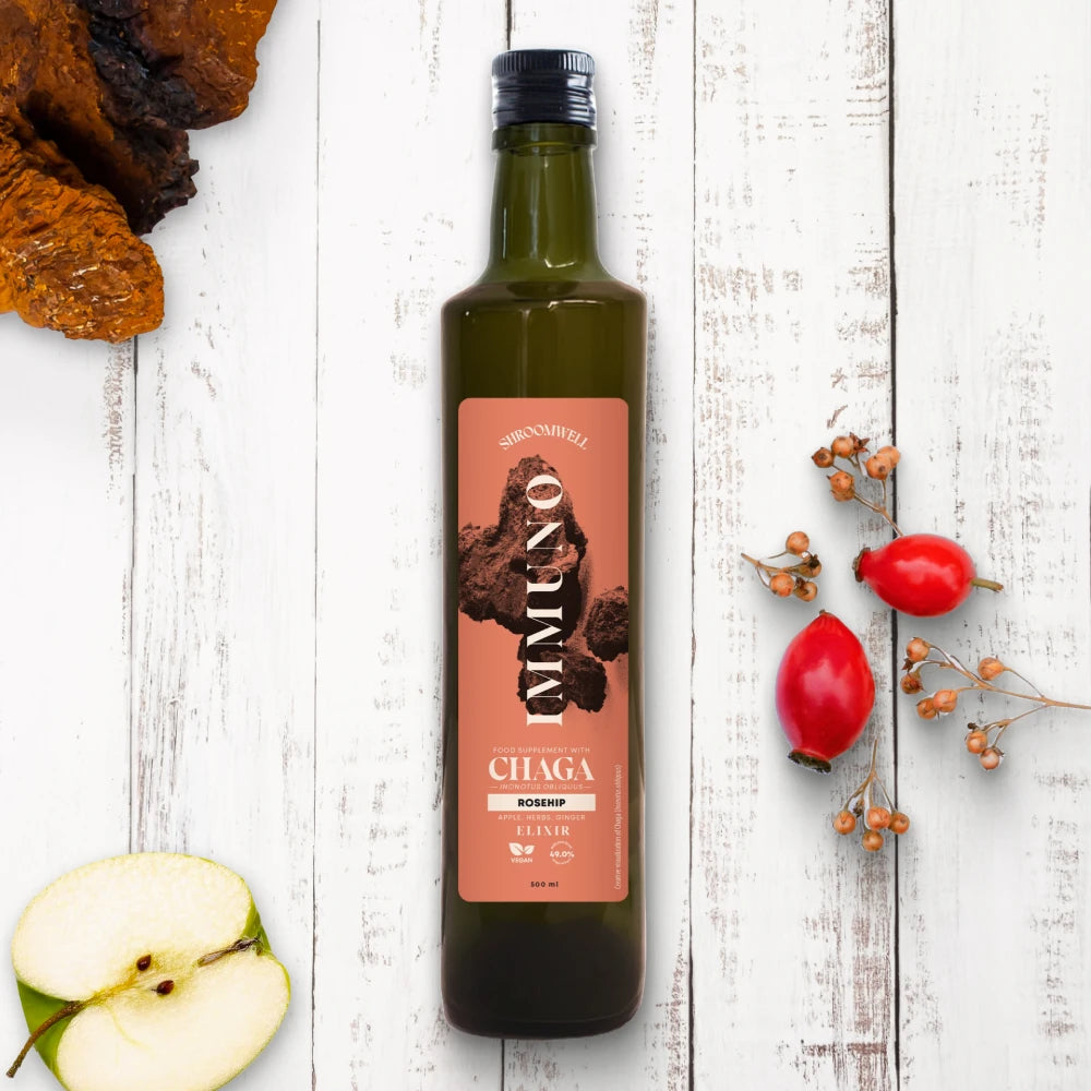 Chaga IMMUNO Elixir with Rosehip 500ml