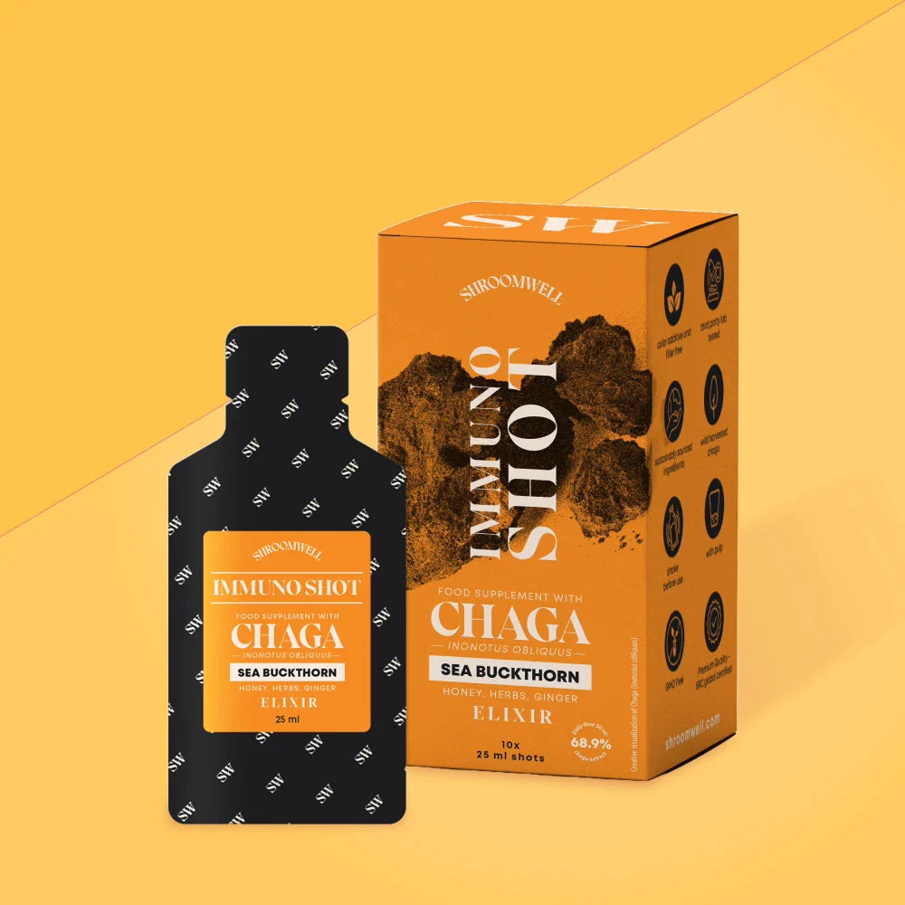 Chaga IMMUNO Elixir with Sea Buckthorn Shots 10x25ml