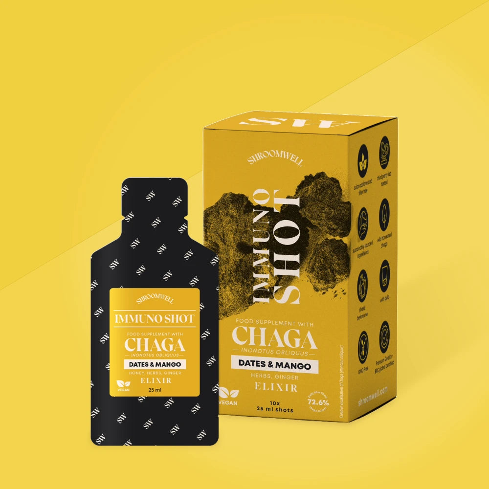 Chaga IMMUNO Elixir with Dates & Mango Shots 10x25ml