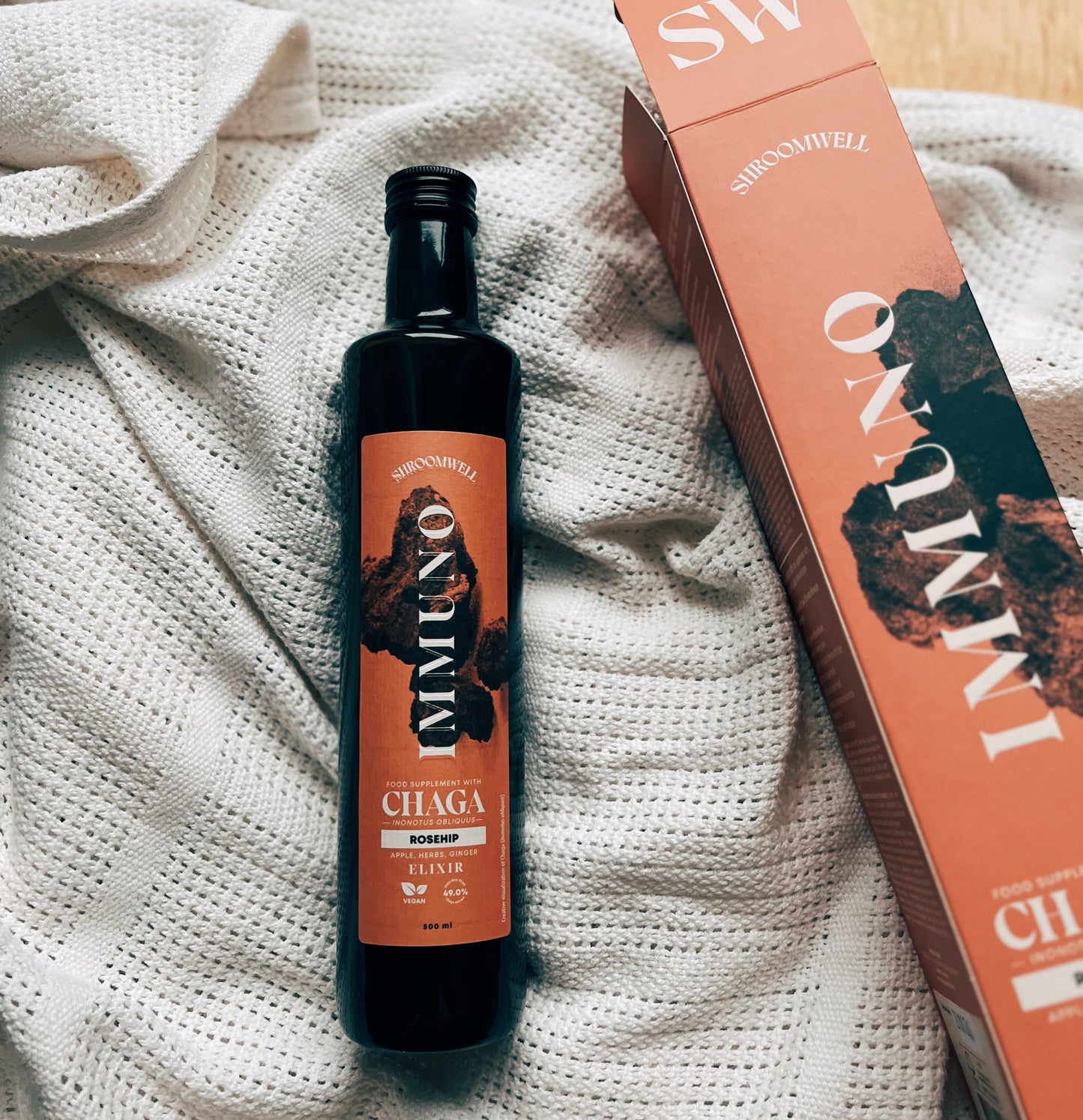 Chaga IMMUNO Elixir with Rosehip 500ml