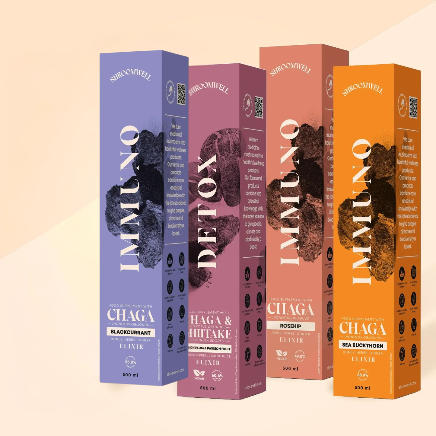 Bundle Chaga Elixir Megamix 4x500ml