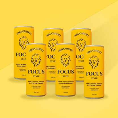 Focus State Soft Drink with Lion´s Mane (6 cans)