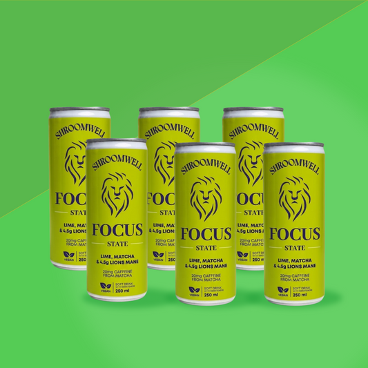 Focus State Lime & Matcha Soft Drink (6 cans)