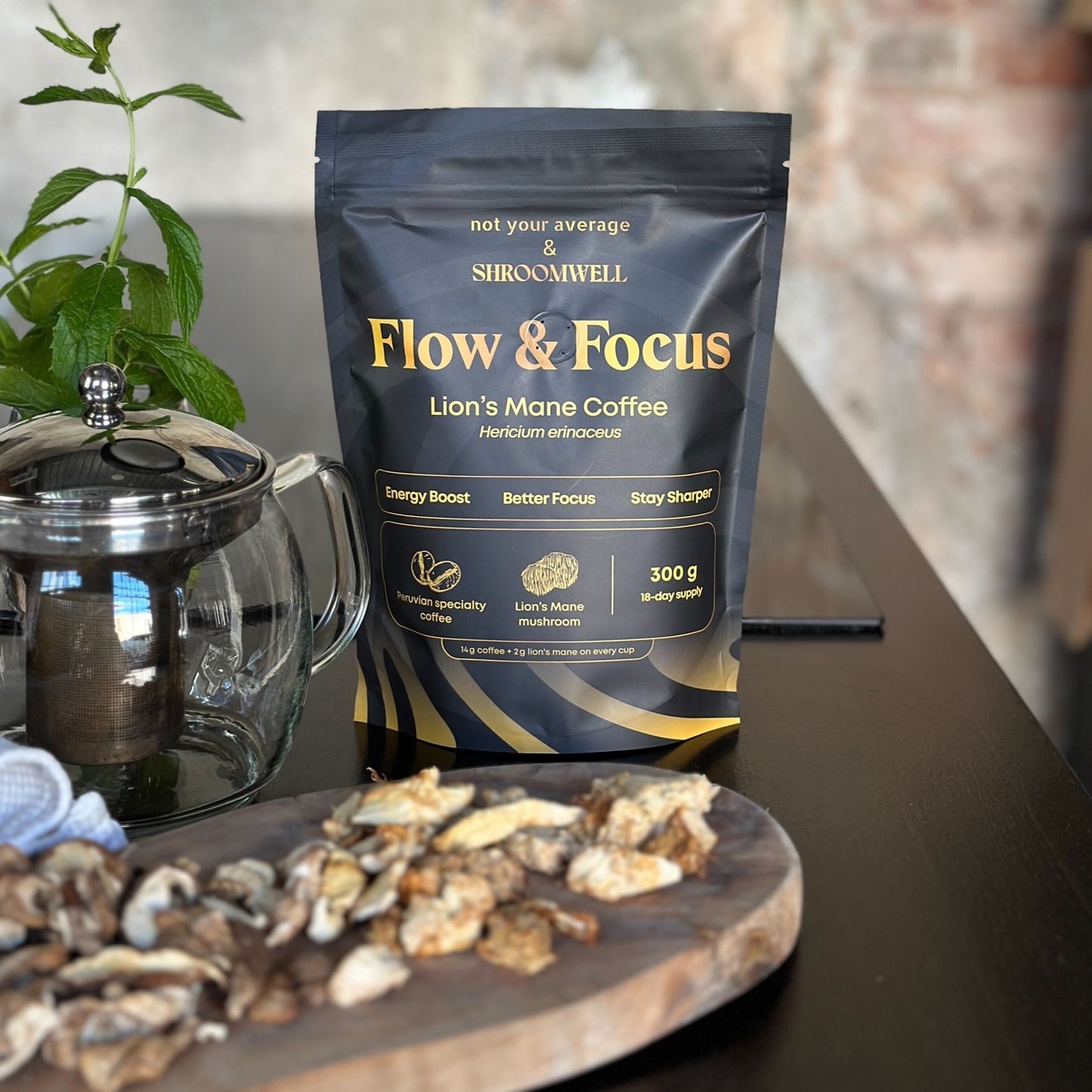 Flow & Focus Lion's Mane Coffee 300g