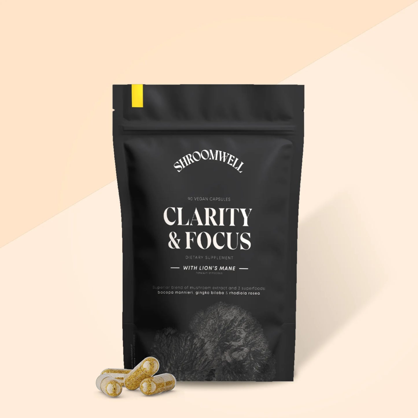 CLARITY & FOCUS capsules with Lion's Mane & adaptogens 90pcs